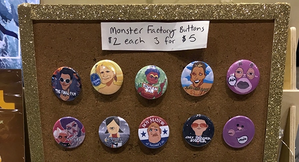 Corkboard to display buttons and pins