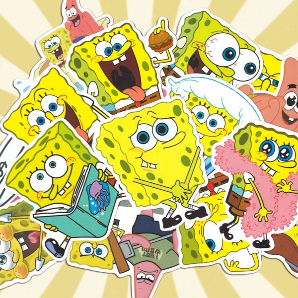 Spongebob 100 Sticker Pack (614) - Amazing Sticker Co