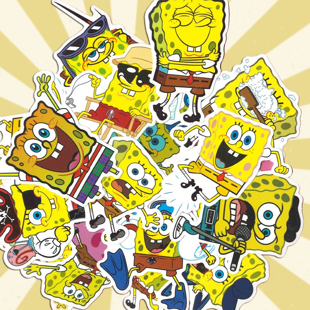 Spongebob 100 Sticker Pack (614) - Amazing Sticker Co