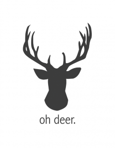 Oh Deer (Gray)