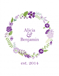 Wreath Monogram (Purple)